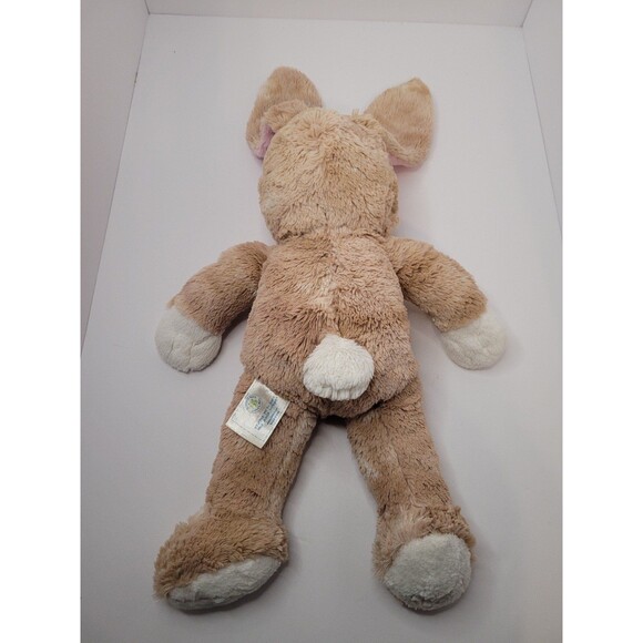 Build A Bear BAB Workshop Pawlette Bunny Rabbit Tan Plush Pink Ears - Picture 6 of 9